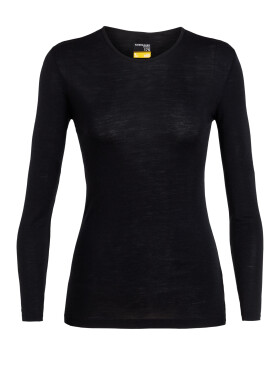 Dámské merino triko dlouhý rukáv ICEBREAKER Wmns 175 Everyday LS Crewe, Black velikost: S