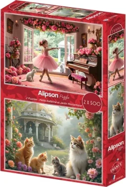 ALIPSON Puzzle Malá balerína a Romantická zahrada
