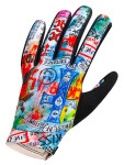 Cyklistické rukavice Winter Cycology Rock N Roll (Motiv Rock N Roll, velikost L)