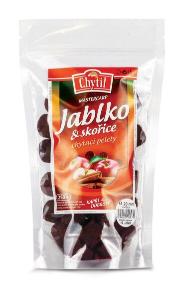 Chytil Chytací pelety s dírou 250g - Jablko Skořice 14 mm,Chytil Chytací pelety s dírou 250g - Jablko Skořice 14 mm