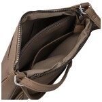 Trendy dámská koženková crossbody kabelka Grácie, khaki