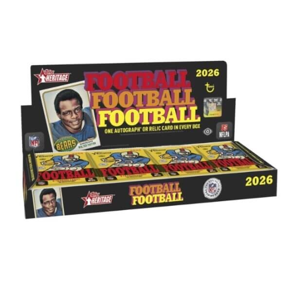 2026 Topps Heritage Football Hobby Box - karty NFL