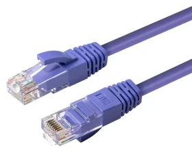 MicroConnect CAT6a U/UTP 0.25m purpurová / Patch kabel / LSZH (MC-UTP6A0025P)