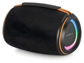 Nedis SPBT2026BK černá - oranžová / Reproduktor / Bluetooth 5.4 / 40 W / TWS / microSD / USB-C (SPBT2026BK)