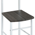 Němý sluha, výška 119 cm, MDF - dekor černý dub, kov - bílý lak, nosnost 90 kg