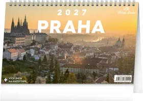 NOTIQUE Praha – Miluju Prahu 2027 / Stolní kalendář / 23,1 × 14,5 cm