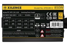 Xilence Gaming Gold 850W / Napájecí zdroj / 80PLUS Gold / nemodulární / 120mm / ATX (XN340)