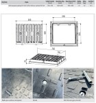 MIDAS Poklop B125 do 12,5t DN 600x600 hranatý, SMC,h=70 mm, uzam. s těsněním 760x760 mm p6409
