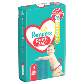 Pampers Pants Plenkové Kalhotky Velikost 3, 62 Kusů, 6kg-11kg