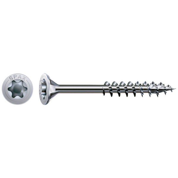 SPAX SPAX Seko-T-Tg 191010400603 šroub do dřeva 4 mm 60 mm Torx, vnitřní korunka šestihranná ocel galvanizováno zinkem 100 ks