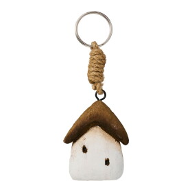 Ib Laursen Dřevěná klíčenka Home, béžová barva, dřevo