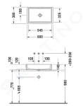 DURAVIT - Vero Air Umyvadlová mísa 600x380 mm, bez přepadu, bez otvoru pro baterii, WonderGliss, bílá 23516000001