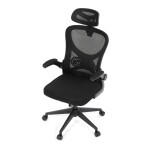 Kancelářská židle, houpací mechanismus, černá, KA-K2021 BK