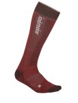 Pánské merino lyžařské ponožky ICEBREAKER Mens Ski+ Light OTC Mountain Contour, Port/Bittersweet/Snow velikost: 39-41,5 (S)