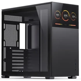 Jonsbo D41 Screen černá / ATX / 1x USB-A 3.2 / 1x USB-C 3.2 / bez zdroje / displej / průhledná bočnice (D41 STD BLACK SC)