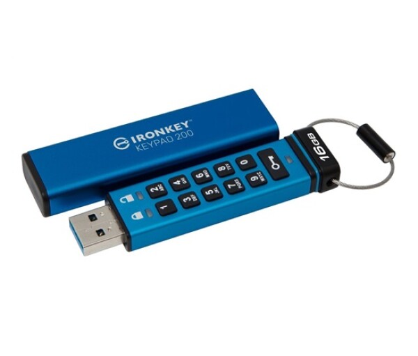 Kingston Flash Disk IronKey 16GB USB-C IronKey Keypad 200C, FIPS 140-3 Lvl 3 (Pending) AES-256 EDF_443742