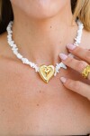 ELENYS Heart – pozlacený náhrdelník 18K žluté zlato Délka náhrdelníku: 38+5 cm / max. 43 cm