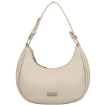 Trendy dámská koženková kabelka na rameno Tricia, tmavě béžová