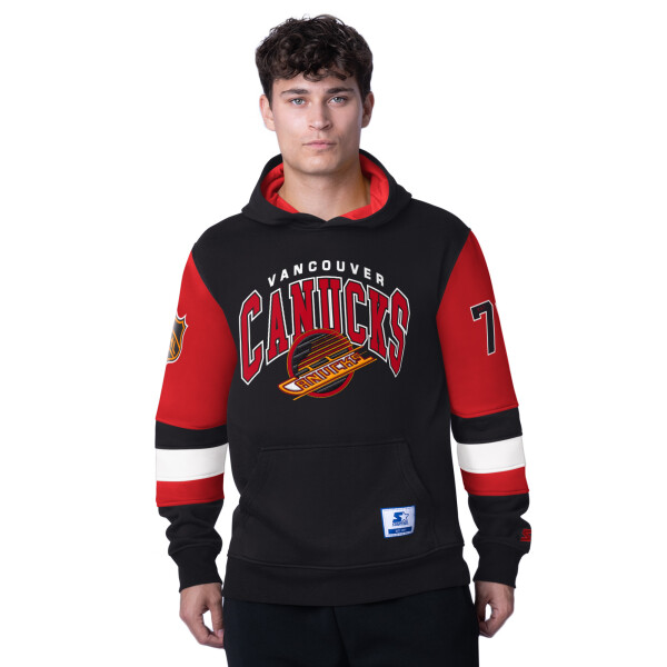 Starter Pánská mikina Vancouver Canucks NHL Vintage End Zone Fleece Hoodie Velikost: XL