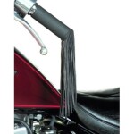 Kožené třásně Held na rukojeti motocyklu, kůže, černé