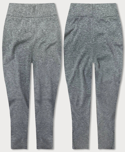 Šedé bavlněné 3/4 legíny (YW01045-A3) odstíny šedé XL (42)