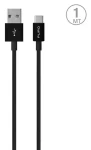 Puro White černá / Datový kabel / USB-A / USB-C / 1 m