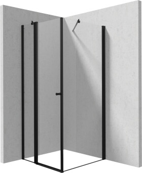 DEANTE/S - Sprchový kout pevná stěna 100, výklopné dveře 80 KTSUN42P+KTS_N30P KERRIA/0502