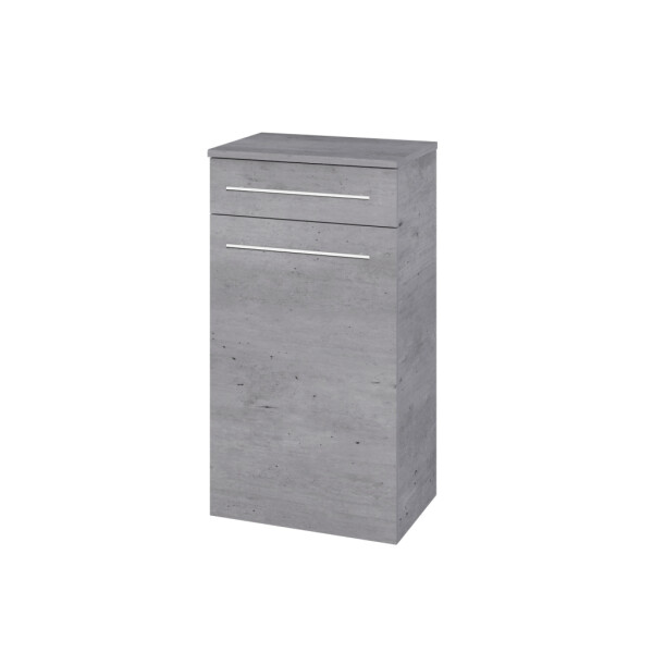 Dřevojas - Nízká skříňka DOS SNDZ 50 - D01 Beton / Úchytka T02 / D01 Beton / Levé 156190B