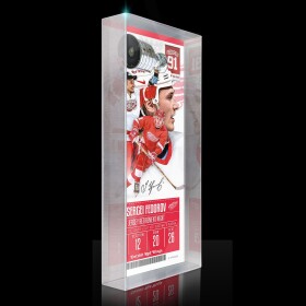 Obraz Detroit Red Wings NHL Sergei Fedorov Retirement Night Ticket 3D Block Art