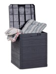 TOOMAX WOODYS zahradní plastový úložný box 90 L - grafit