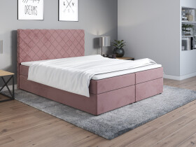 FRONTI Postel 2 160x200 s úložným prostorem - růžová - Jasmine 61