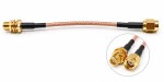 Koaxiální prodlužovací kabel SMA samec – samice, RG316, 20 cm