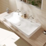 HANSGROHE - Xelu Q Umyvadlo 100x48 cm, bez přepadu, 2 otvory pro baterii, SmartClean, bílá 61040450