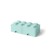 LEGO úložný box šuplíky aqua