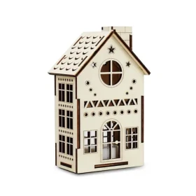 Kúzlo dreva Velký domeček Hvězdárna / LED svíčka / 3V baterie (KD3105)
