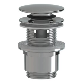 CERANO Umyvadlová výpusť - 5/4“ click-clack s přepadem - plast - 35/50mm - chrom