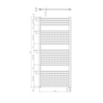 AQUALINE - DIRECT-E elektrické otopné těleso rovné 450x1320 400 W, bílá ILE34T