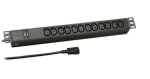 EFB EK631CC.1 černá / PDU / 19" 1U / 12x C13 / C14 / 10A (EK631CC.1)