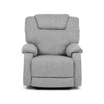 Relaxační křeslo, šedá látka, TV-4088 SIL2