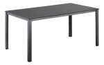 KETTLER CUBIC / KETTALUX jídelní hliníkový stůl 160x90 cm - antracit / antracit