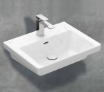 VILLEROY & BOCH - Subway 3.0 Umyvadlo 550x440 mm, s přepadem, otvor pro baterii, CeramicPlus, Stone White 4A7055RW