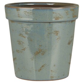 Ib Laursen Keramický obal na květináč Marina Ø 14,5 cm, šedá barva, keramika