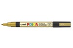 Posca popisovač PC-3M, mm, zlatá (25)