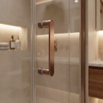 REA - Sprchový kout Bruno 100x80 Brush Copper REA-K3603