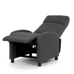 Polohovací křeslo, šedá, látka, TV-W3397 GREY2