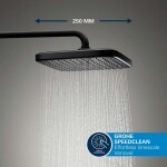 GROHE - Sprchový set s termostatem pod omítku, s tělesem, 25x25 cm, 2 proudy, matná černá 348822430