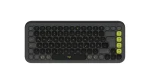Logitech POP ICON Keys grafitová - DE / Bezdrátová klávesnice / 2,4 GHz / Bluetooth / DE layout (920-013059)