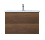 Koupelnová skříňka s umyvadlem SAT B-Way 79x50x45 cm ořech mat BWAY280NUTU BWAY280NUTU