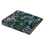 Rifle Paper Co. Kroužkový pořadač na dokumenty Peacock, modrá barva, zelená barva, zlatá barva, papír