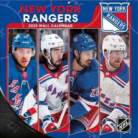 JF Turner Kalendář New York Rangers NHL 2025 Wall Calendar